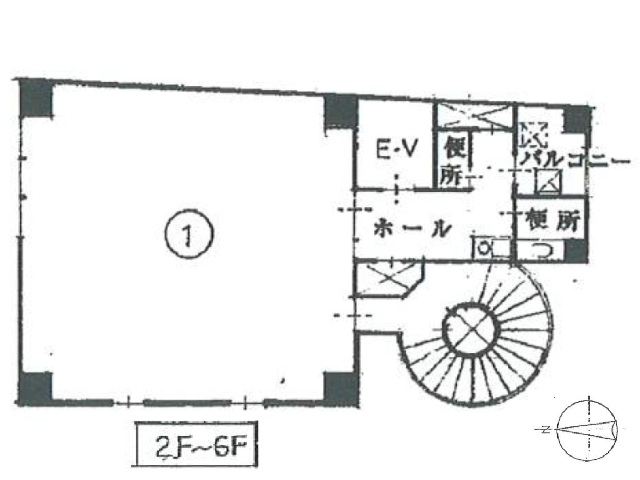 日宝淀屋橋ビル　基準階間取り図.jpg