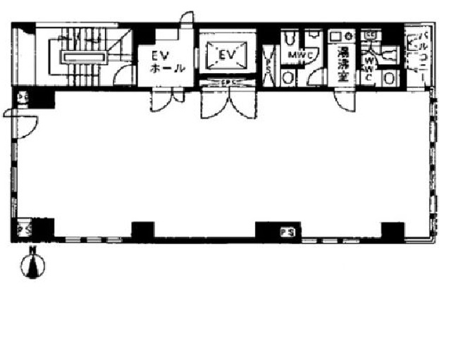 新宿桑原ビル基準階間取り図.jpg