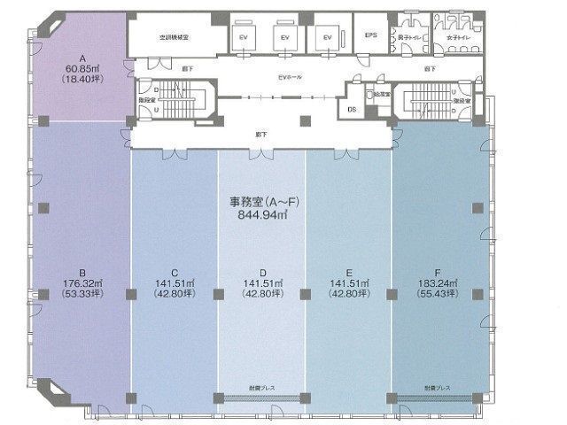 野村不動産広島ビル基準階間取り図.jpg
