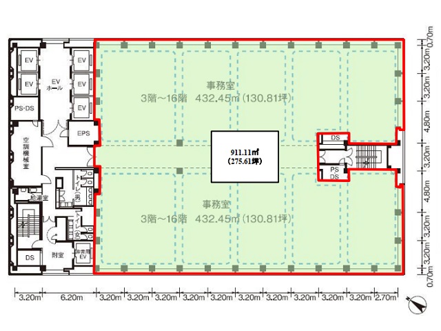 新宿三井二号館基準階間取り図.jpg