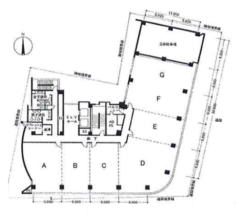 ジブラルタ生命鹿児島高見橋ビル基準階間取り図.jpg