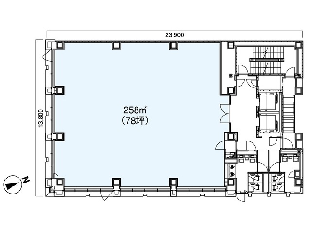 SPP銀座ビル基準階間取り図.jpg