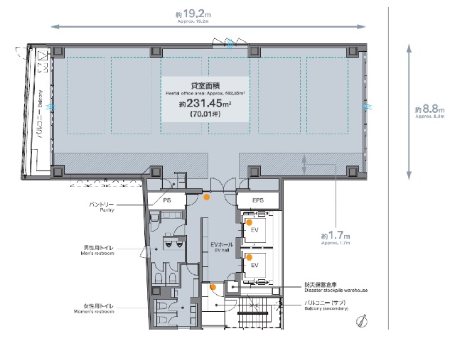 REVZO一番町 基準階間取り図.jpg