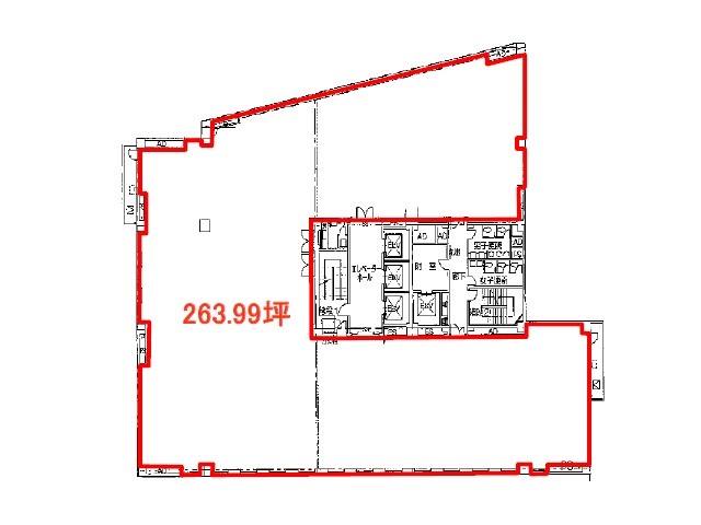 名古屋伏見スクエアビル基準階間取り図.jpg