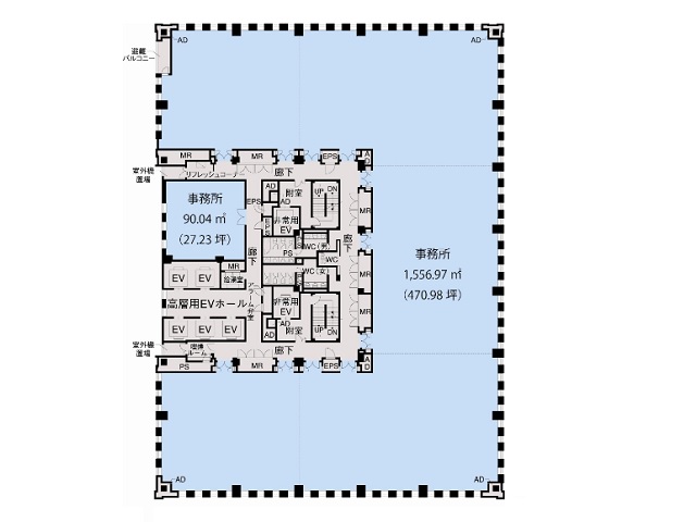 名古屋プライムセントラルタワー基準階間取り図.jpg