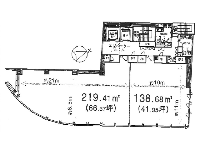 虎ノ門（虎ノ門1）基準階間取り図.jpg