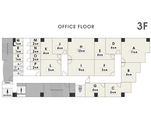 The　Company　天神西通り店3F基準階間取り図.jpg