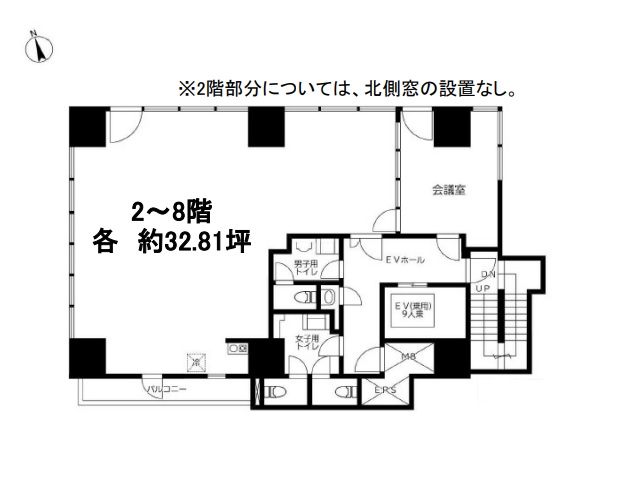 KURAMACHI BLDG．基準階間取り図.jpg
