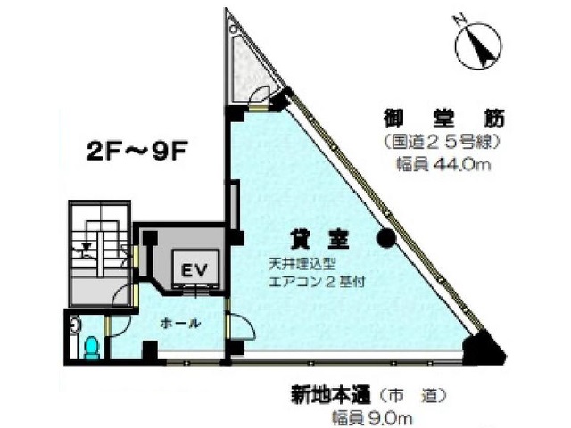 北新地鍵屋ビル　基準階間取り図.jpg