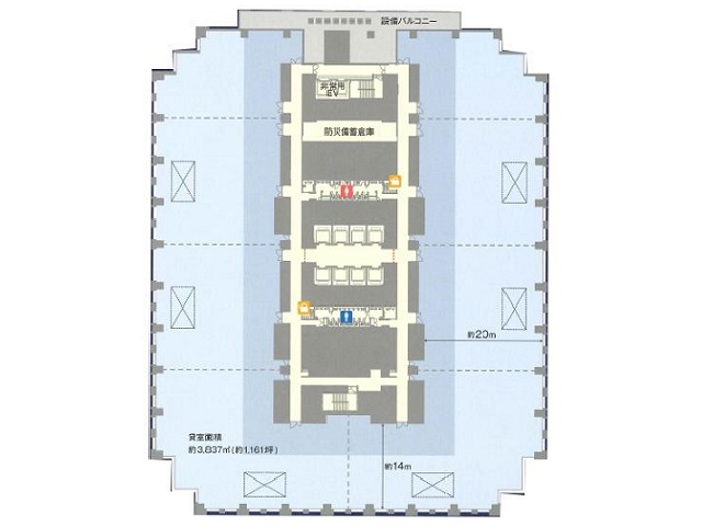 虎ノ門トラストタワー基準階間取り図.jpg