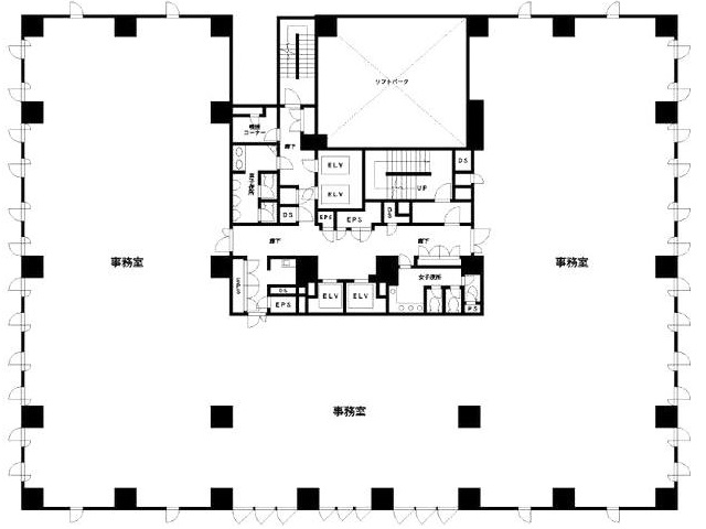 グラディート汐留ビアンコ基準階間取り図.jpg