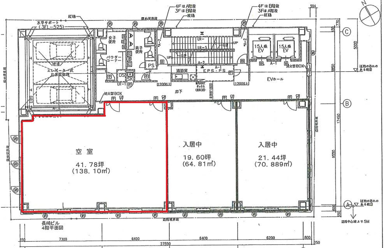 太陽生命長崎ビル基準階間取り図.jpg.jpg