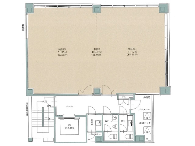 リアンプレミアム赤坂ステーション基準階間取り図.jpg