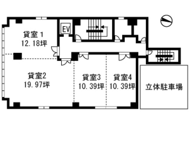 天神シルバービル基準階間取り図.jpg