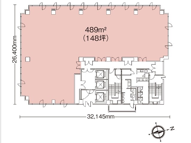 ニッセイ宮崎ビル基準階間取り図.jpg