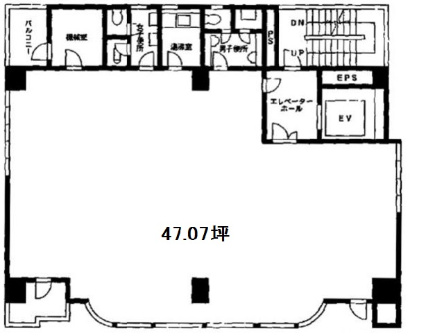 赤坂赤菱ビル基準階間取り図.jpg