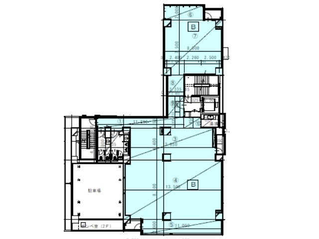 （仮称）博多駅南2丁目ビル基準階間取り図.jpg