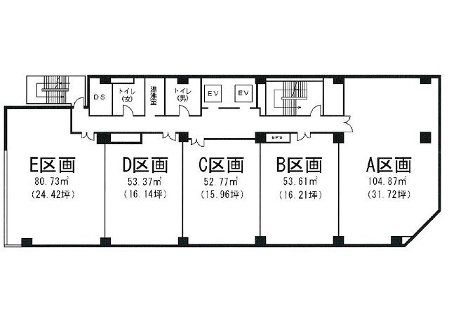 合人社広島大手町ビル基準階間取り図.jpg