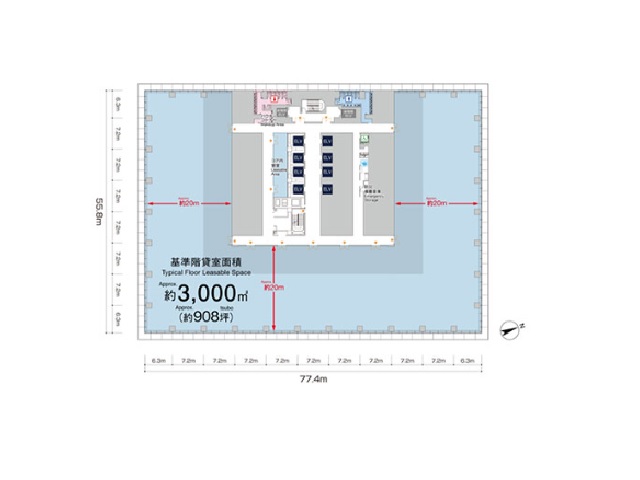 虎ノ門ヒルズビジネスタワー　基準階間取り図.jpg