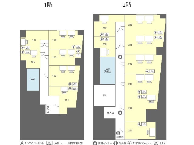 加瀬のレンタルオフィス西新井2（第111新井ビル）基準階間取り図.jpg