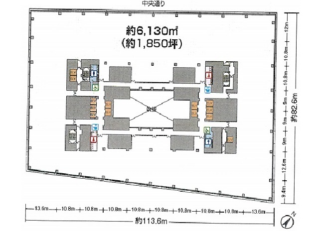 銀座6丁目計画基準階間取り図.jpg