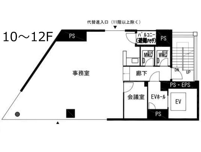 市ヶ谷科学技術イノベーションセンター基準階間取り図.jpg