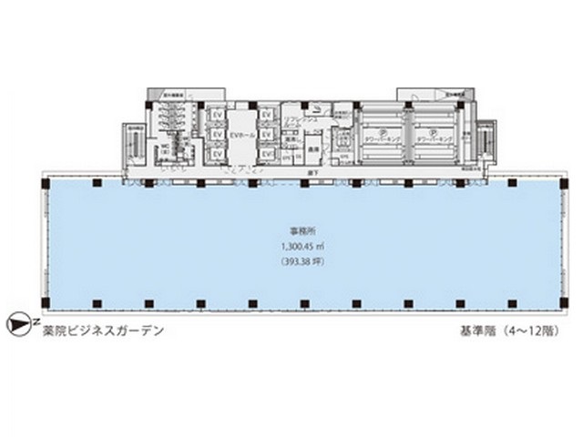 薬院ビジネスガーデンビル基準階間取り図.jpg