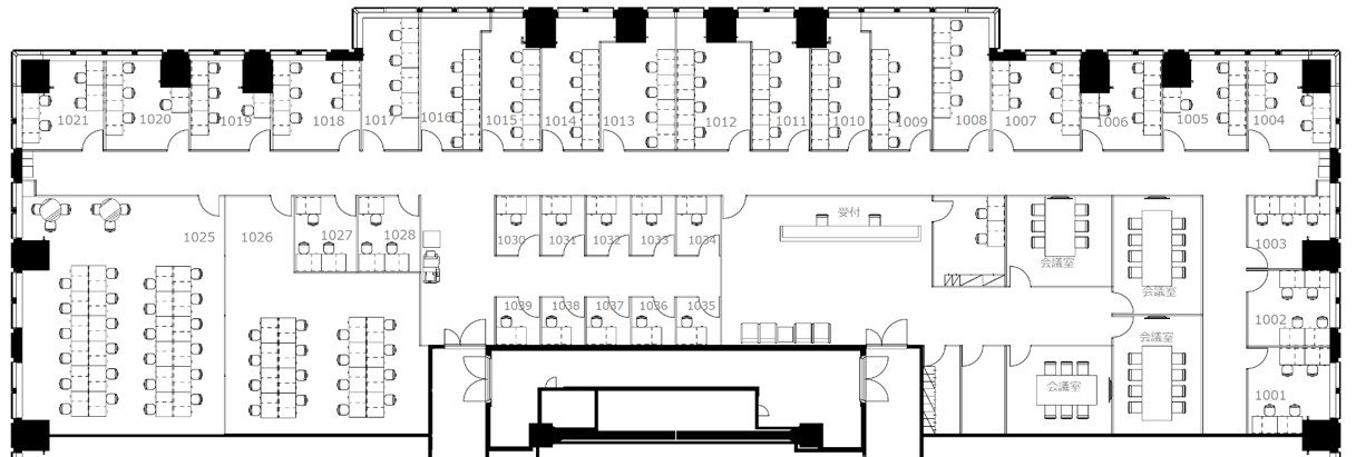 クロスコープ仙台（仙台トラストタワービル）基準階間取り図.jpg