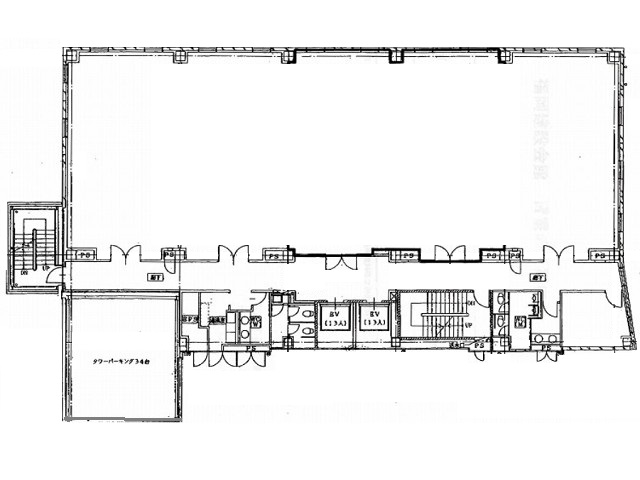 福岡建設業会館ビル基準階間取り図.jpg